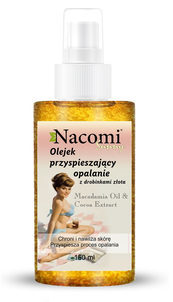 Nacomi Olejek z Drobinkami Przyspieszający Opalanie Nacomi Olejek z Drobinkami Przyspieszający Opalanie