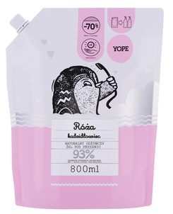 Yope Żel pod Prysznic Róża i Kadzidłowiec Uzupełnienie 800ml Yope Żel pod Prysznic Róża i Kadzidłowiec Uzupełnienie 800ml