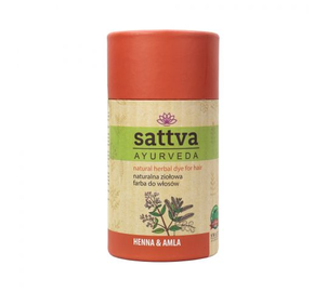 Sattva Naturalna Henna - Ziołowa Farba do Włosów Amla 150g Sattva Naturalna Henna - Ziołowa Farba do Włosów Amla 150g