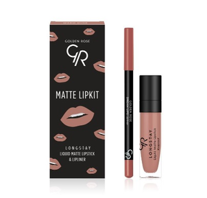 Golden Rose Matte Lipkit Zestaw do Ust Warm Nude