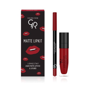 Golden Rose Matte Lipkit Zestaw do Ust Scarlet Red