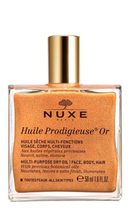 NUXE Huile Prodigieuse Or Rozświetlający Olejek do Twarzy, Ciała i Włosów 50ml