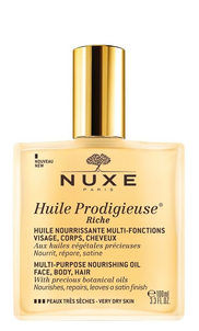 NUXE Huile Prodigieuse Riche Suchy Olejek do Twarzy, Ciała i Włosów 100ml