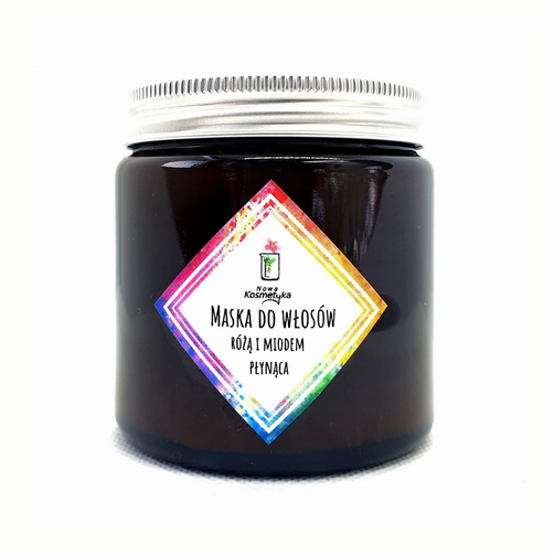 Nowa Kosmetyka Maska do Włosów Różą i Miodem Płynąca 120ml