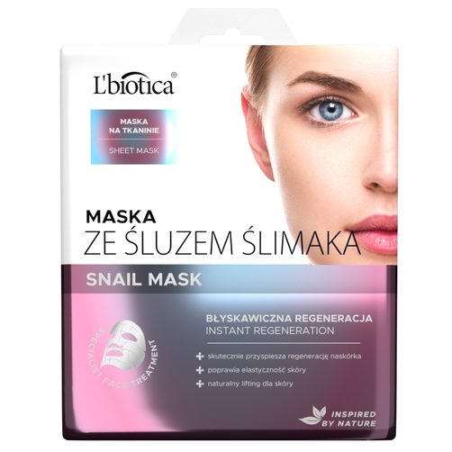 L'biotica Maska ze Śluzem Ślimaka Błyskawiczna Regeneracja