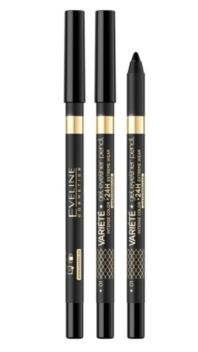 Eveline Variete Żelowa Kredka do Oczu 01 Pure Black