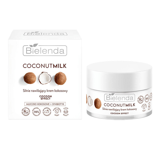 Bielenda Coconut Milk Silnie Nawilżający Krem Kokosowy 50ml