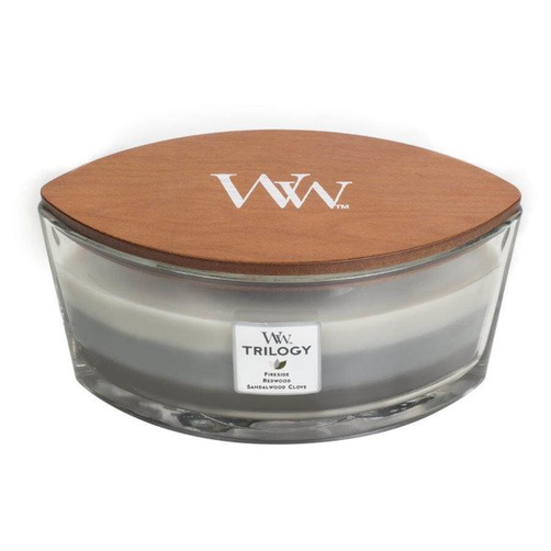 WoodWick Świeca Elipsa Trilogy Warm Woods