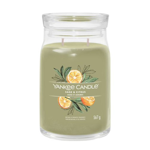 Yankee Candle Słoik Duży 2 Knoty Sage & Citrus