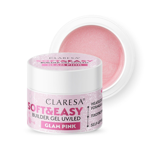 Claresa Żel Budujący Soft & Easy Glam Pink 90g