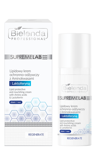 Bielenda Professional SupremeLAB Derm Krem Ochronno-Odżywczy z Aminokwasami i Laktoferyną 50ml