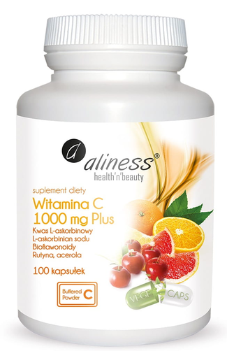 Aliness Witamina C 1000mg Plus Suplement Diety 100 Kapsułek