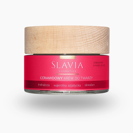 SLAVIA Ceramidowy Krem do Twarzy Odbudowa i Nawilżenie 50ml