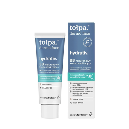 Tołpa Hydrativ BB Hialuronowy Krem Nawilżający Natural Beige SPF30+ 40ml