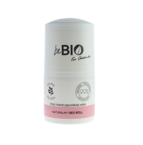 beBIO Dezodorant Roll-On Chia i Kwiat Japońskiej Wiśni 50ml
