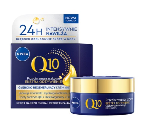 NIVEA Q10 Głęboko Regenerujący Krem na Noc 50ml