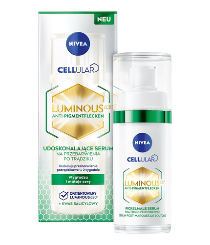 NIVEA Cellular Luminous630® Udoskonalające Serum na Przebarwienia po Trądziku 30ml