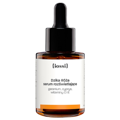 IOSSI Rozświetlające Serum do Twarzy - Dzika Róża, Cyprys, Geranium + Witaminy E i C 30ml