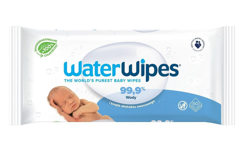 WaterWipes Chusteczki Nawilżające 60 Sztuk