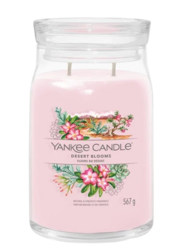 Yankee Candle Signature Świeca w Dużym Słoiku z Dwoma Knotami Desert Blooms