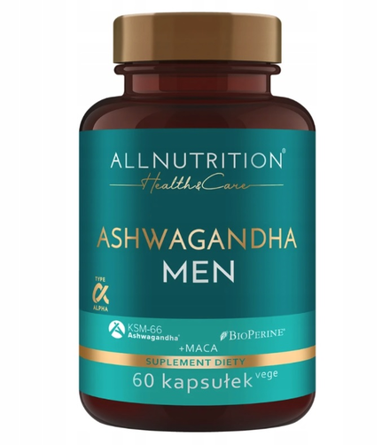 ALLNUTRITION Health&Care Ashwagandha Men Suplement Diety 60 Kapsułek