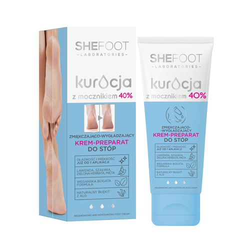 SHEFOOT Kuracja z Mocznikiem 40% Krem do Stóp 75ml