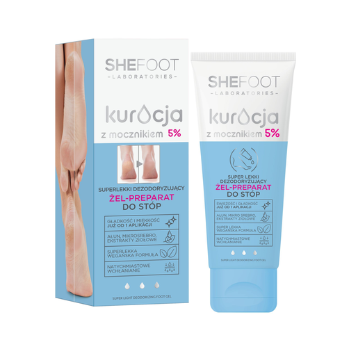SHEFOOT Kuracja z Mocznikiem 5% Żel do Stóp 75ml