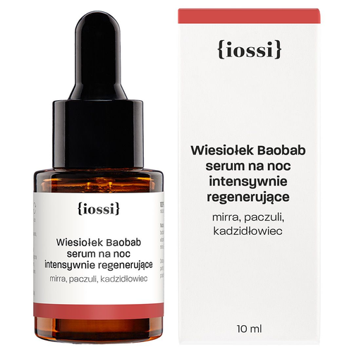 IOSSI Serum na Noc Intensywna Regeneracja - Wiesiołek & Baobab 10ml
