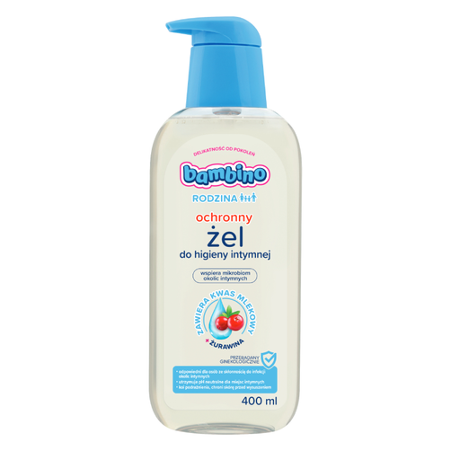 Bambino Rodzina Ochronny Żel do Higieny Intymnej 400ml