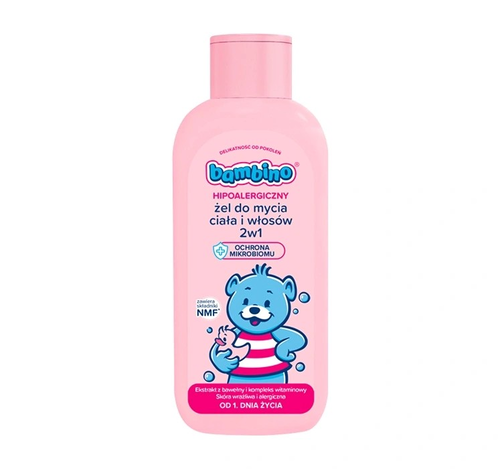 Bambino Żel do Mycia Ciała i Włosów 2w1 od Pierwszego Dnia Życia 400ml