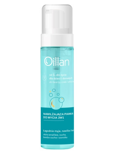 Oillan Nawilżająca Pianka do Mycia 3w1 200ml