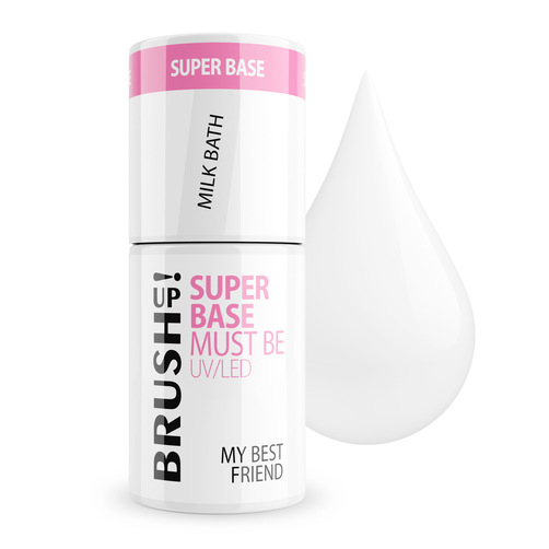 Brush Up! Baza Hybrydowa do Paznokci  Super Base Must Be My Best Friend Milk Bath 5g