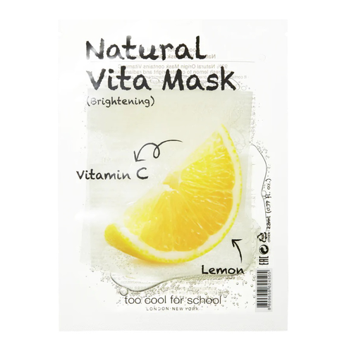 Too Cool For School Natural Vita Maska w Płacie Lemon