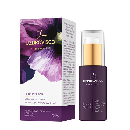 Uzdrovisco Virtuose Eliksir Piękna Krem Minimalizujący Zmarszczki Wokół Oczu i Ust 30ml