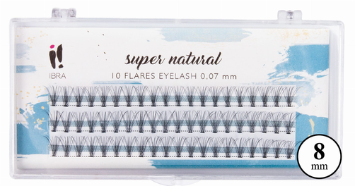 IBRA Makeup Zestaw Kępek Rzęs Knot-Free 0,07-C-8mm