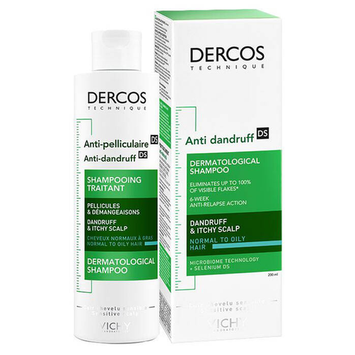 Vichy Dercos Szampon Zwalczający Łupież Skóra Tłusta i Normalna 200ml
