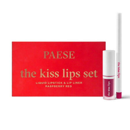 PAESE The Kiss Lips Set Zestaw Pomadka i Konturówka do Ust 05 Raspberry Red