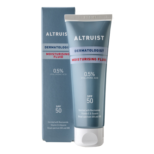 Altruist Nawilżający Fluid z Filtrem SPF50 i Kwasem Hialuronowym 50ml