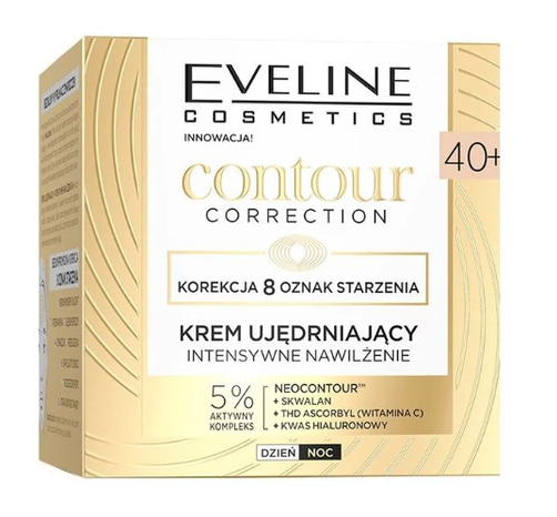 Eveline Contour Correction Intensywnie Nawilżający Krem Ujędrniający 40+ 50ml