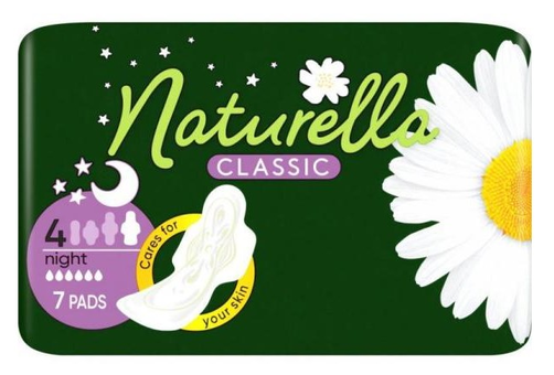 Naturella Classic Night Podpaski Higieniczne 7 Sztuk