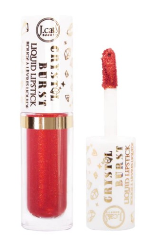 J.Cat Crystal Burst Matowa Pomadka w Płynie 102 Secret Ruby