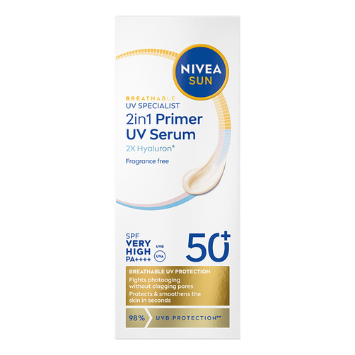 NIVEA Sun 2w1 Primer Daily UV Serum SPF50+ 30ml