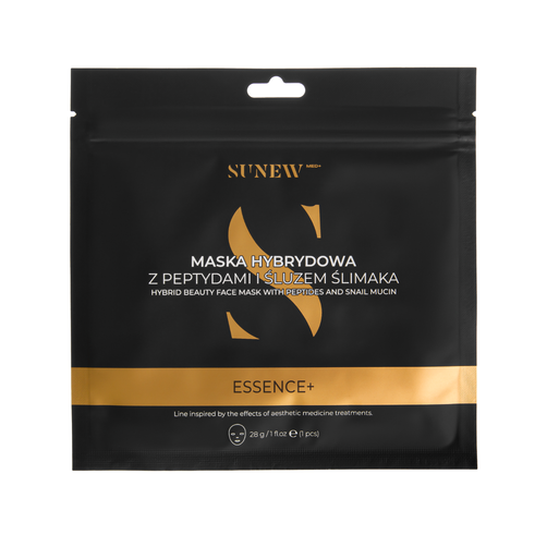 Sunew Med+ ESSENCE+ Maska w Płachcie do Twarzy z Peptydami i Śluzem Ślimaka