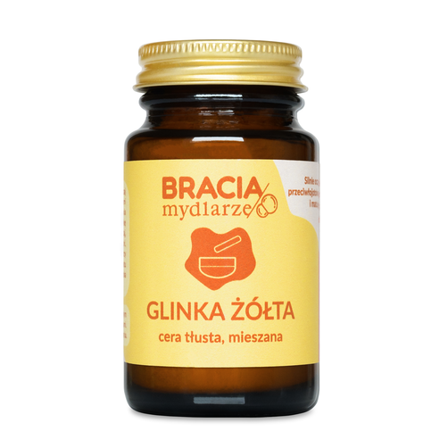 Bracia Mydlarze Glinka Żółta do Cery Tłustej i Mieszanej 75ml