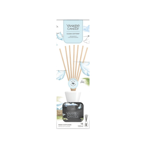 Yankee Candle Pałeczki Zapachowe Clean Cotton 100ml