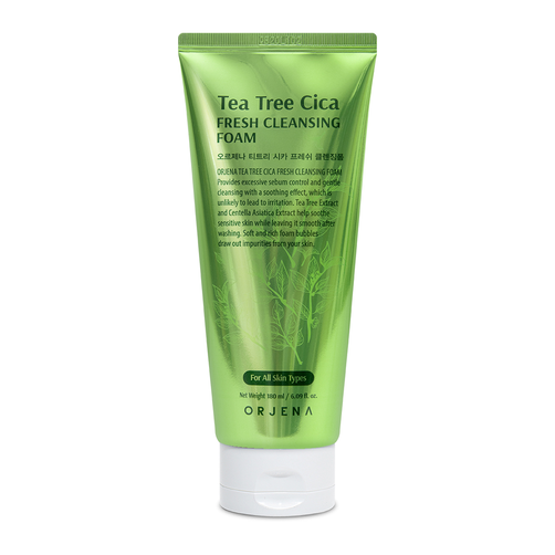 ORJENA Tea Tree Cica Oczyszczająca Pianka do Mycia Twarzy z Olejkiem z Drzewa Herbacianego 180ml
