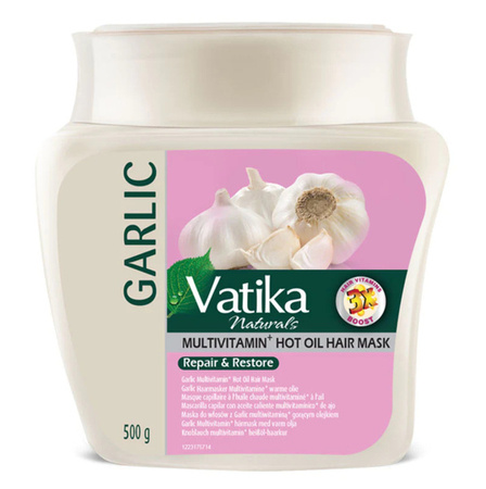 Dabur Vatika Maska do Włosów Słabych i Zniszczonych z Czosnkiem 500g