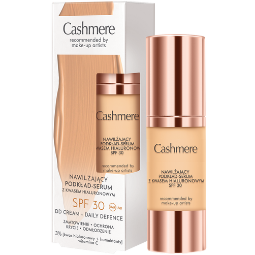 Cashmere Nawilżający Podkład-Serum SPF30 Warm Beige 30ml