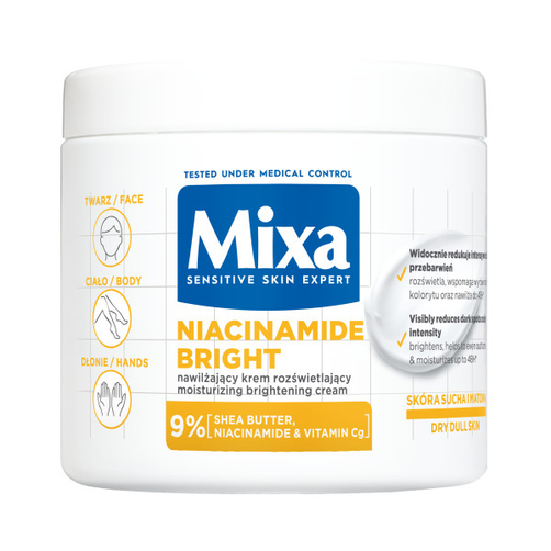 Mixa Niacinamide Bright Nawilżający Krem Rozświetlający 400ml