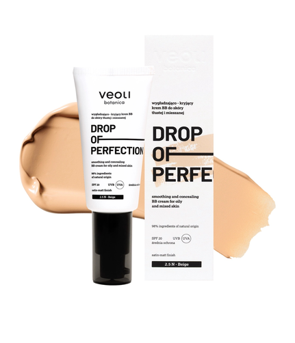 Veoli Botanica Drop of Perfection Wygładzająco-Kryjący Krem BB SPF20 2,5 N Beige